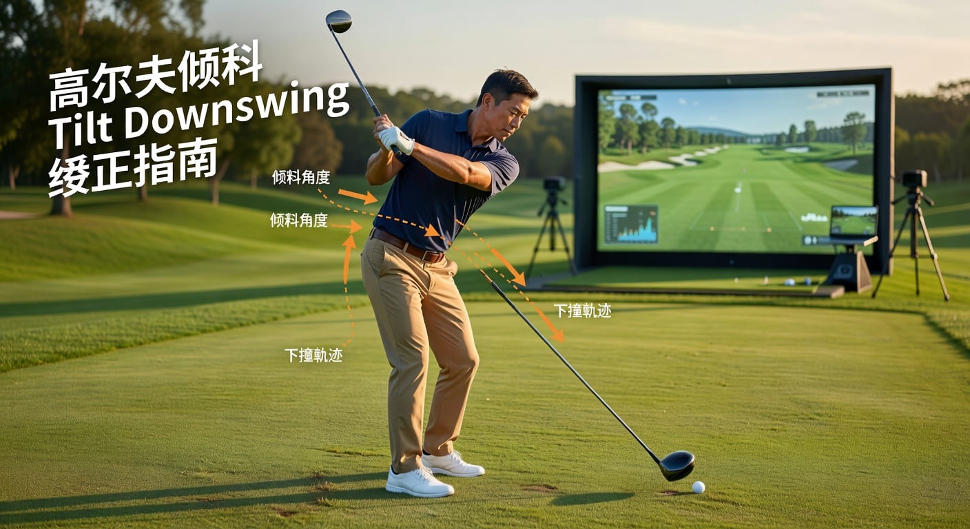 倾斜 tilt downswing：高尔夫下挥倾斜错误纠正技巧