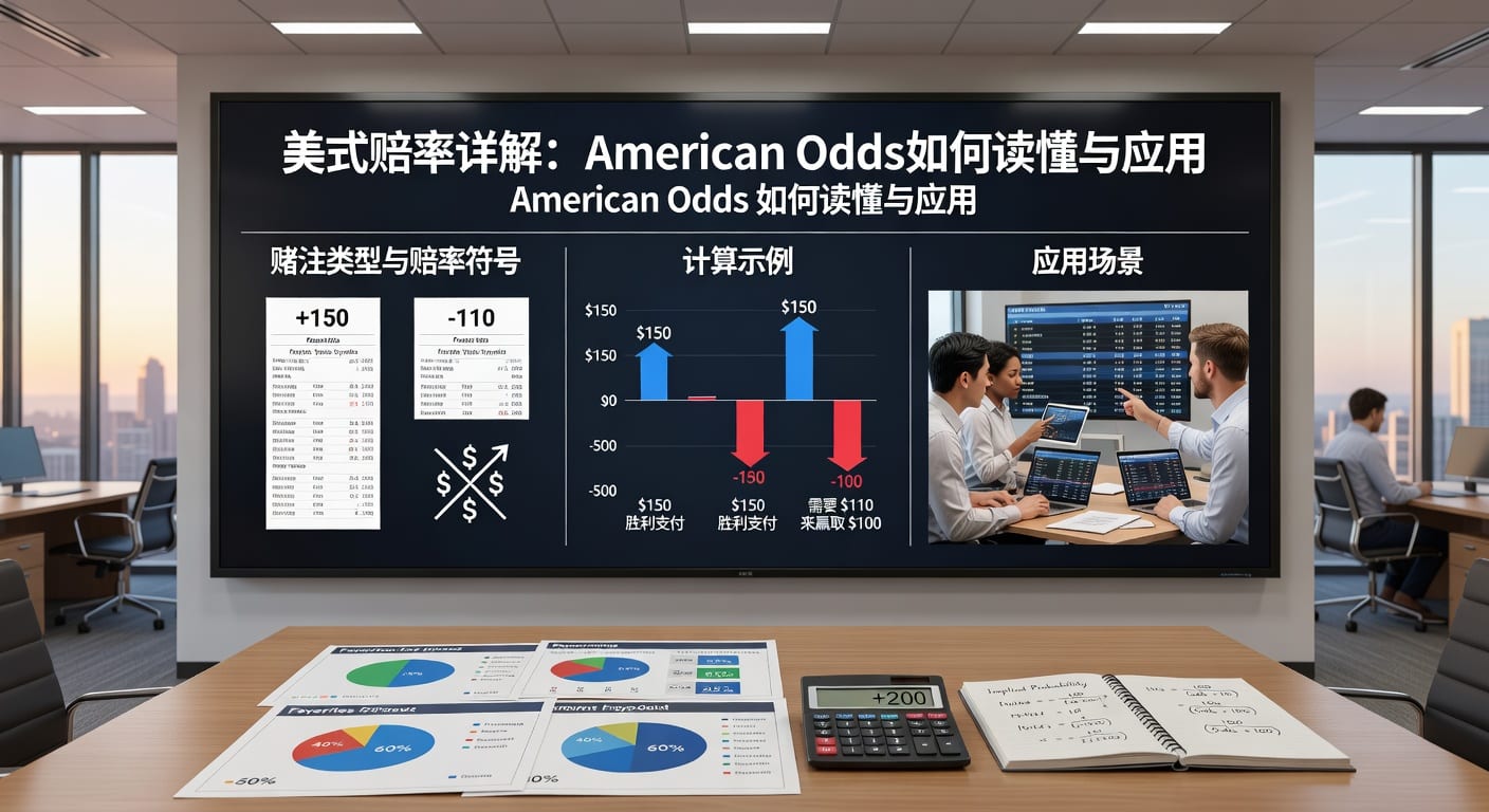 美式赔率 american odds 详解：赛事分析计算与应用