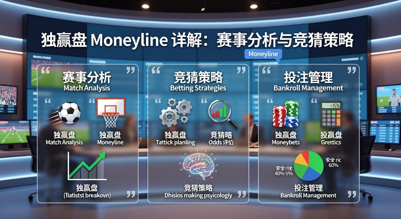 独赢盘 Moneyline 详解：赛事分析竞猜策略