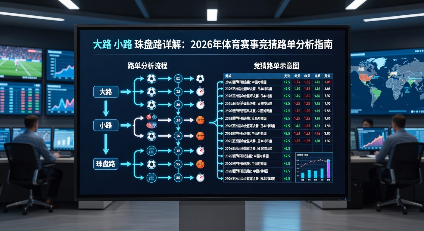 大路小路珠盘路详解：体育竞猜走势分析