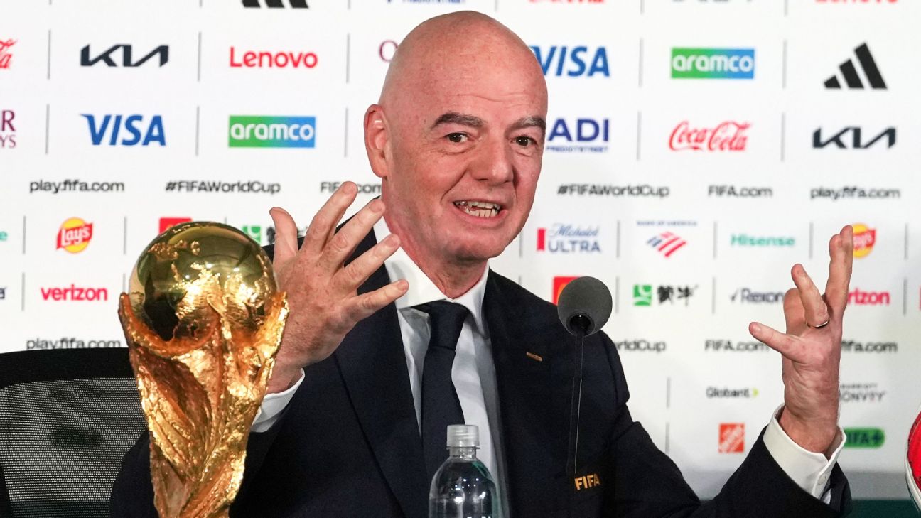 因凡蒂诺谈世界杯签证争议：FIFA应保持冷静推进解决